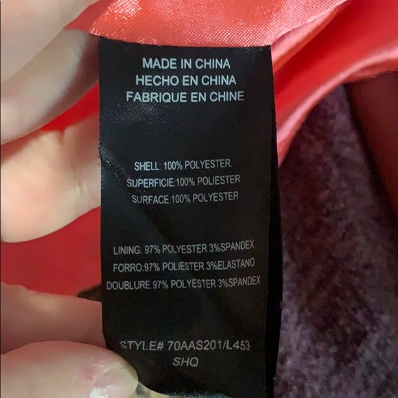 2b Bebe coral strapless dress - Picture 6 of 7